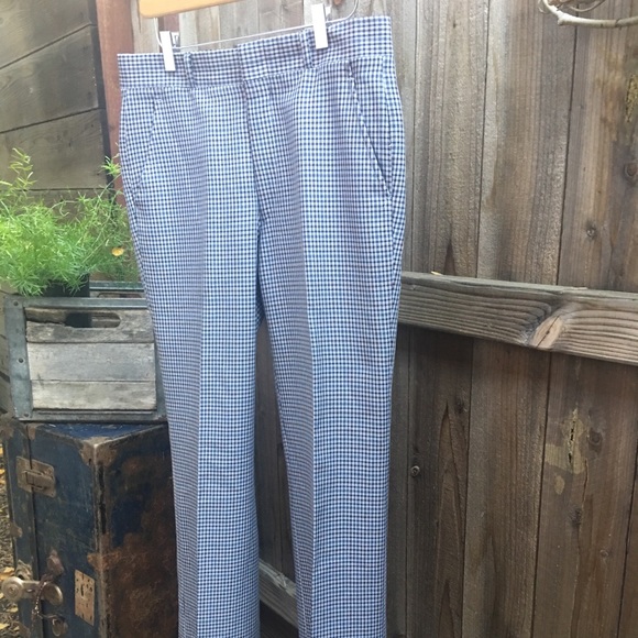old man plaid pants